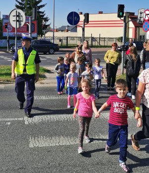 Bezpieczna droga do szkoły i przedszkola z siedlecką policją