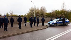 Grójeccy policjanci oddali hołd zmarłemu koledze