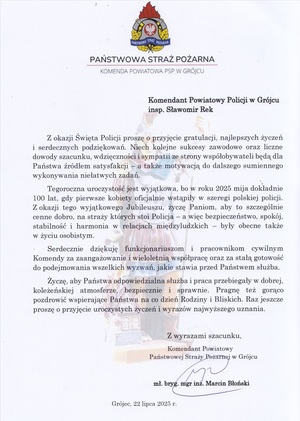 Powiatowe obchody Święta Policji