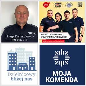 Dzielnicowy KP Gniewoszów mł. asp. Dariusz Wójcik