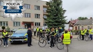 Pogadanka podczas rajdu rowerowego