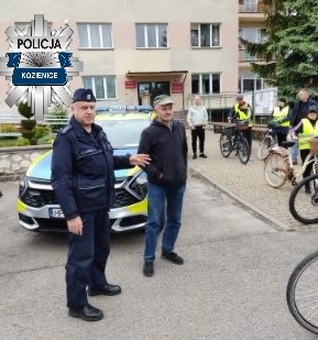 Pogadanka podczas rajdu rowerowego