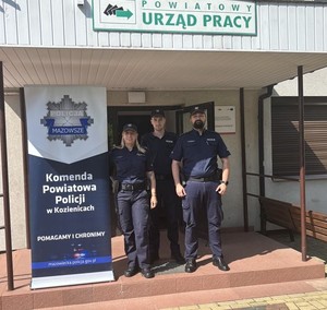 Promocja zawodu Policjanta w Powiatowym Urzędzie Pracy w Kozienicach