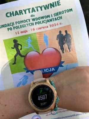 Wiosna na sportowo policjanci biegali w ramach akcji charytatywnej