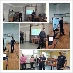 pogadanki w szkołach zorganizowane przez dzielnicowych