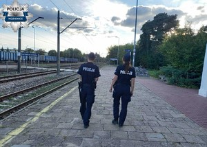 Patrole policji na obszarach kolejowych