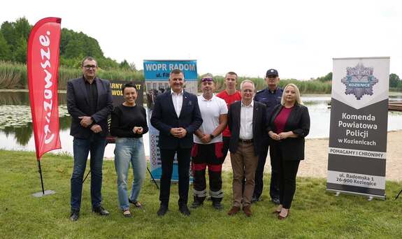 Briefing prasowy w Kozienicach -czarne punkty wodne