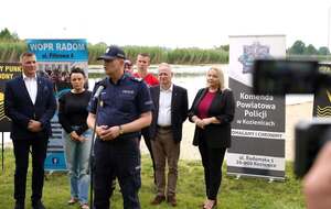 Briefing prasowy w Kozienicach -czarne punkty wodne