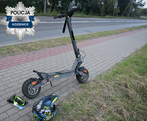 Wypadek 14 latka na hulajnodze