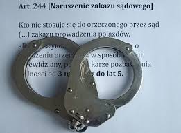 6 miesięcy więzienia i dożywotni zakaz prowadzenia pojazdów dla kierowcy z gminy Iława
