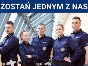 Plakat: zostań policjantem