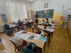 spotkanie z uczniami Szkoły Podstawowej w Lesznie