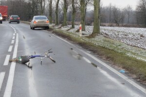 Miejsce zdarzenia drogowego  w Goleszynie