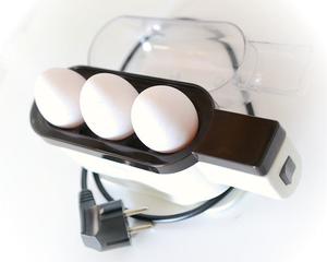 Jajowar z trzema jajkami