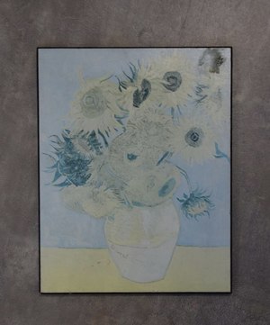 Obraz przedstawiający słoneczniki w naczyniu. Replika Słoneczników van Gogha