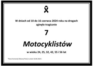 Informacja o zmarłych motocyklistach
