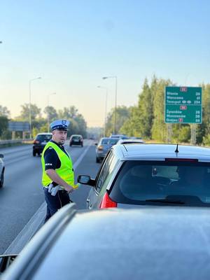 Policjant podczas działań