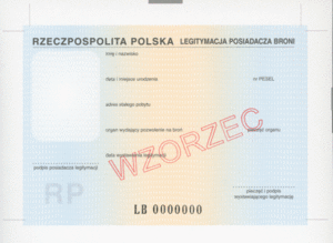 Nowy wzorzec licencji na broń