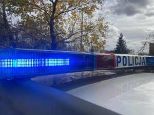 Niebieski sygnał policja