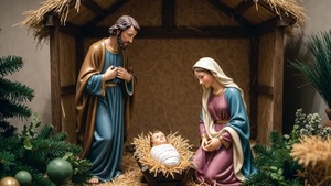 Żłóbek, Józef i Maryja