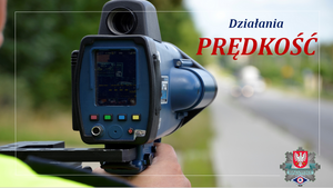 Urządzenie do mierzenia prędkości i napis działania prędkość