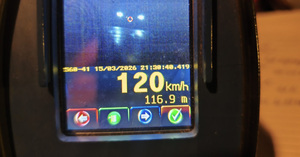 Pomiar prędkości wykazał 120 km/h
