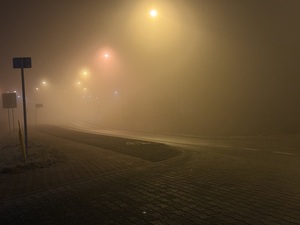 Mgła na drodze
