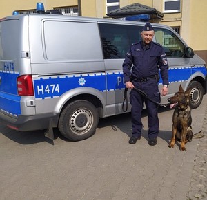 Policyjny pies rozpoczyna służbę w węgrowskiej jednostce