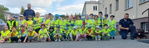 Przedszkolaki w węgrowskiej komendzie