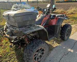 Zatrzymany kierujący quadem za przekroczenie prędkości