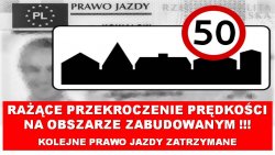 Niebezpieczne prędkości w obszarze zabudowanym- apelujemy i rozwagę