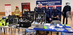 Węgrowscy policjanci na V Targach Edukacji i Pracy