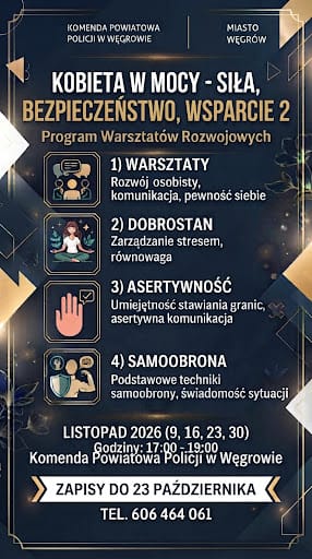 Rusza II edycja programu „kobiety w mocy- siła, bezpieczeństwo, wsparcie 2” !