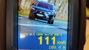 Zdjęcie pomiaru prędkości z RMP