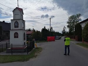 Zdarzenie drogowe z udziałem motocyklisty.