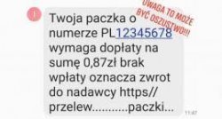 Zdjęcie poglądowe wiadomości SMS