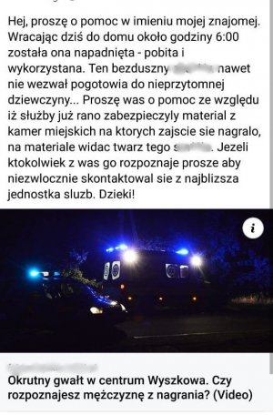 Wizualizacja nieprawdziwej informacji.