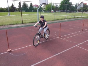 egzamin na kartę rowerową w szkole podstawowej nr 2 w Żurominie