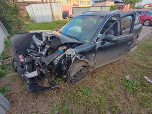 samochód biorący udział w zdarzeniu drogowym w miejscowości Krzywki Bratki