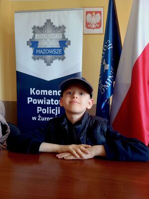 wizyta przedszkolaków w kpp żuromin
