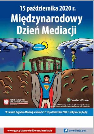Oficjalny plakat Międzynarodowego Dnia Mediacji 2020