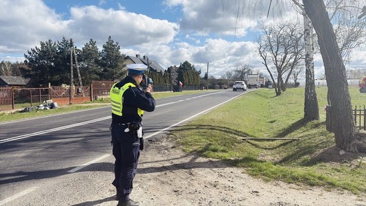 funkcjonariusz Wydziału Ruchu Drogowego KPP Żyrardów