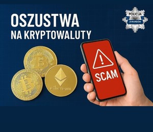 napis oszustwa na kryptowaluty